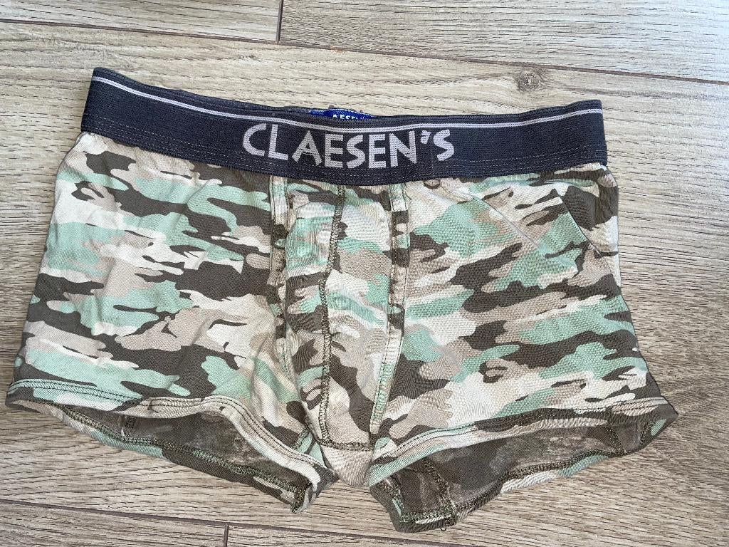 Claesen’s onderbroek boxershort legerprint 128 134, Claesens, Nacht- of Onderkleding, Gebruikt, Verzenden