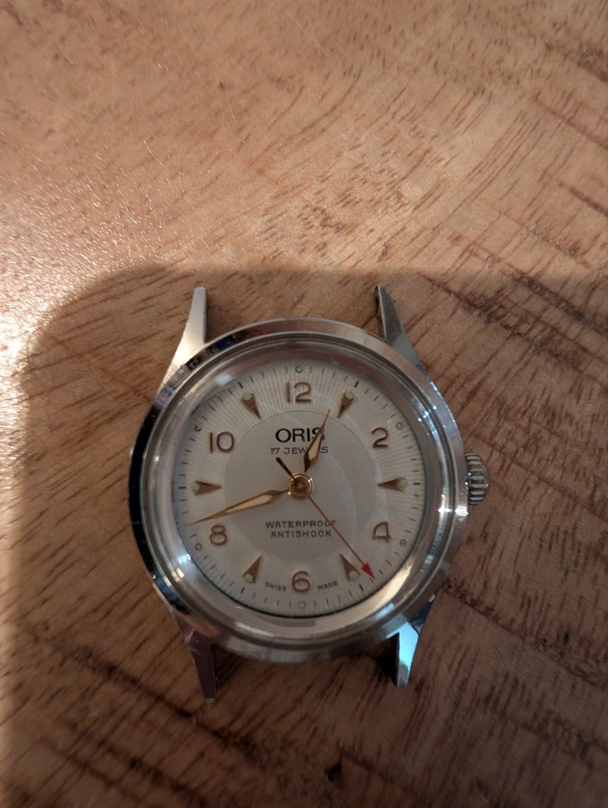 Vintage Oris Polshorloge - 17 Jewels, Waterproof, Antishock, Ophalen of Verzenden, Gebruikt, Overige merken