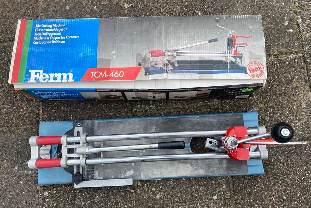 Ferm TCM-460 Tegelsnijapparaat, Overige typen, Ophalen of Verzenden, Zo goed als nieuw, Minder dan 5 m²