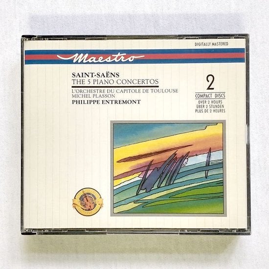 Saint-Saëns - The five piano concertos / Entremont / 2 cd, Boxset, Verzenden, Zo goed als nieuw, Romantiek