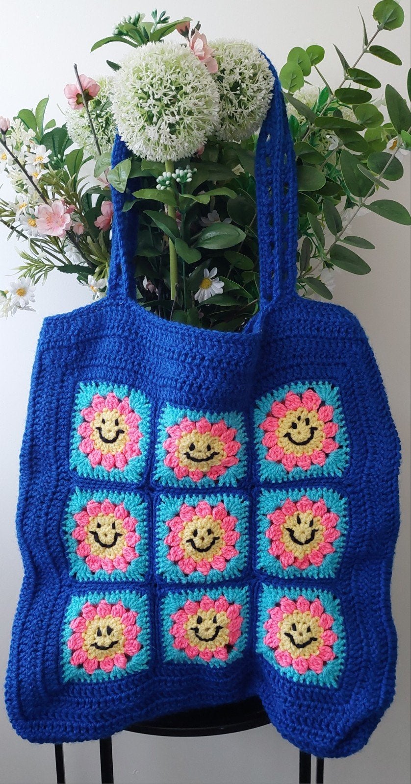 Nieuw gehaakte stevige Smiley schoudertas.

Meer leuks? Klik, Ophalen of Verzenden, Nieuw, Haken, Overige typen