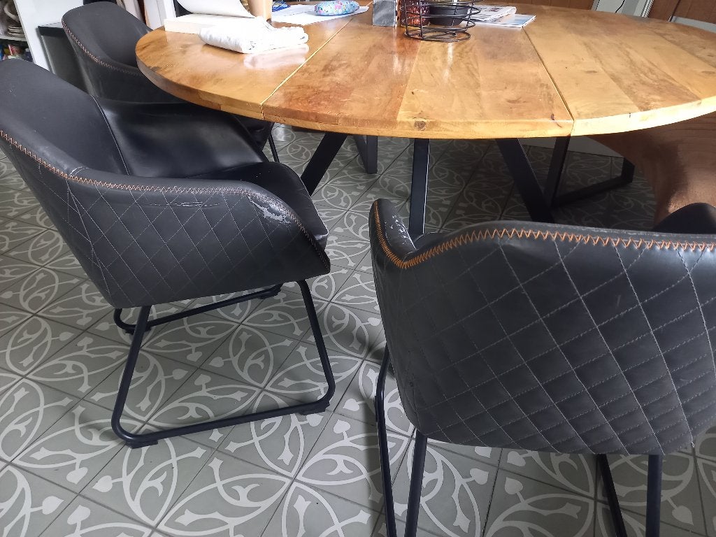 Kuipstoelen eetkamer (gebruikt), Ophalen, Gebruikt, Drie, Zwart