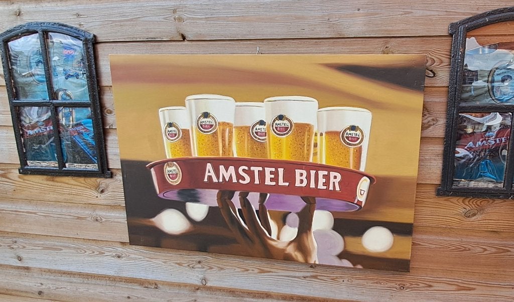 Amstel bier canvas nieuw, Ophalen of Verzenden, Nieuw, Reclamebord, Plaat of Schild, Amstel