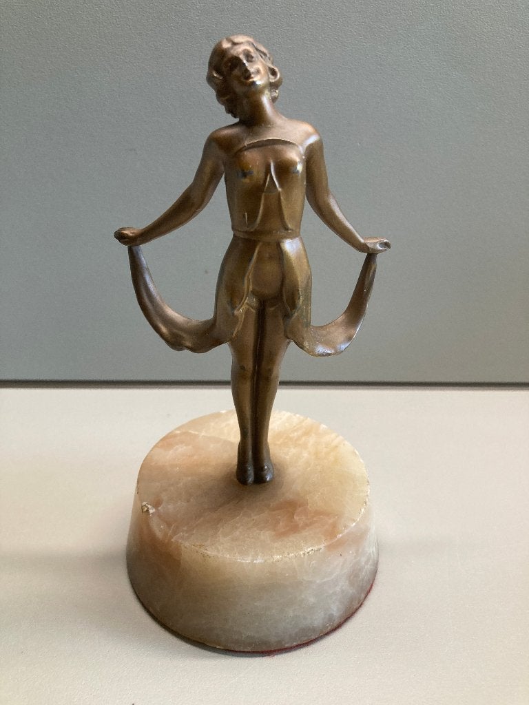 beeld art deco danseres jaren 20 / 30, Ophalen of Verzenden