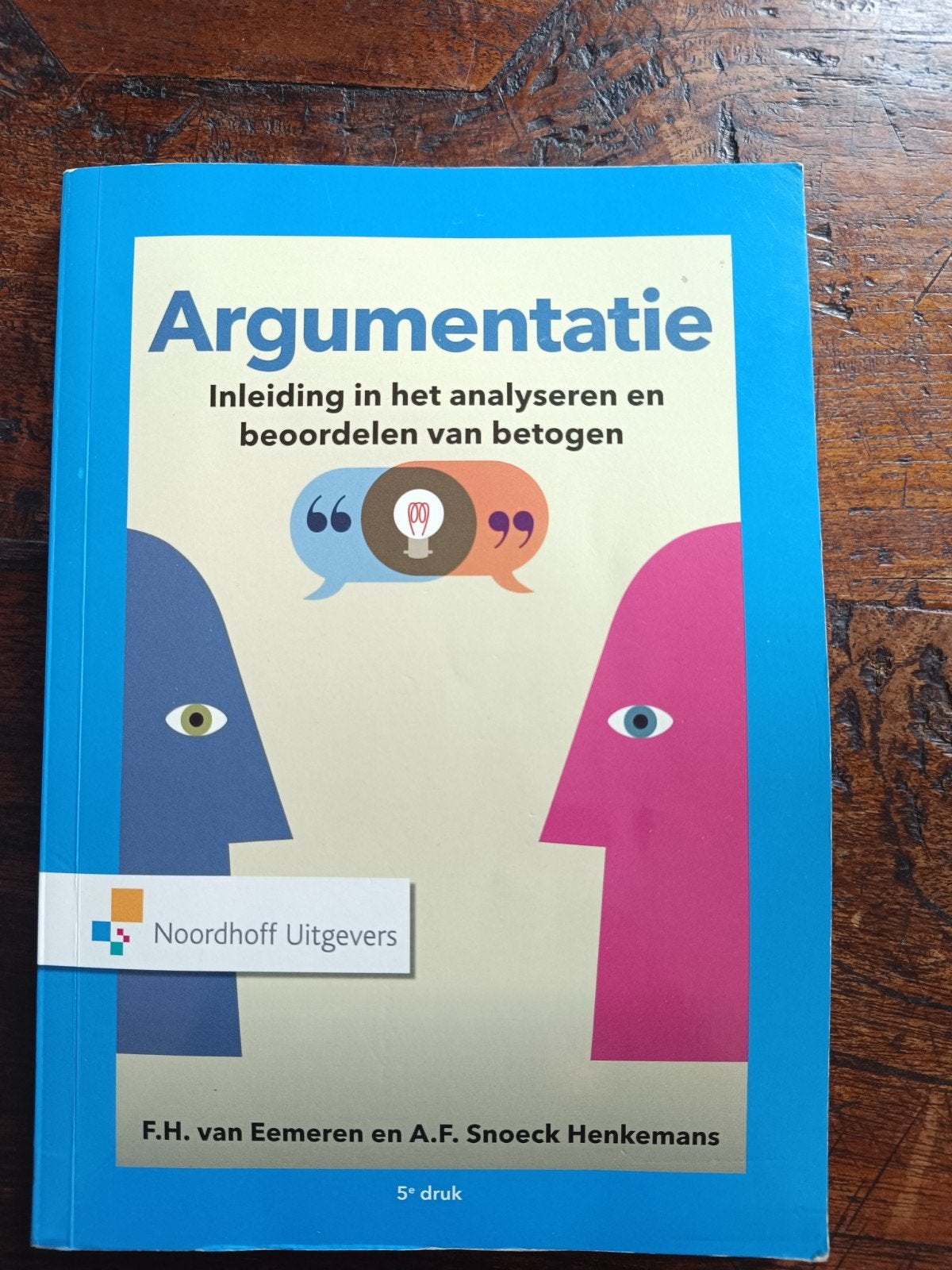 Argumentatie 5e druk, Boeken, Ophalen of Verzenden, Gelezen, F.H. van Eemeren en A.F. Snoeck Henkemans