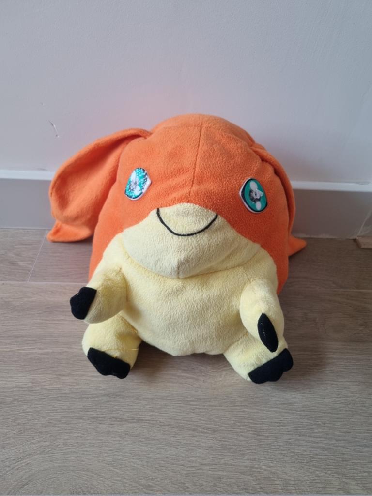 Vintage Digimon Patamon Knuffel - Origineel Digital Monsters, Oranje, Gebruikt, Overige merken, Overige karakters