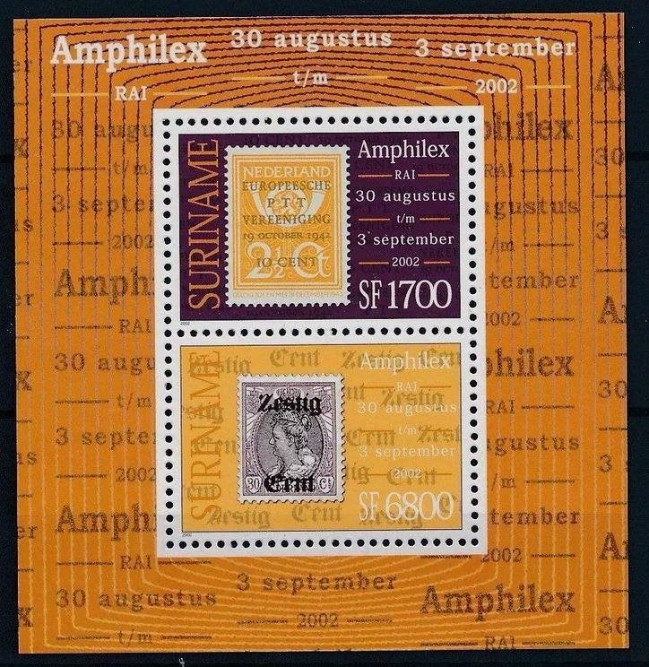 Suriname 2002 Amphilex 2002 postfris vel, Verzenden, Postfris