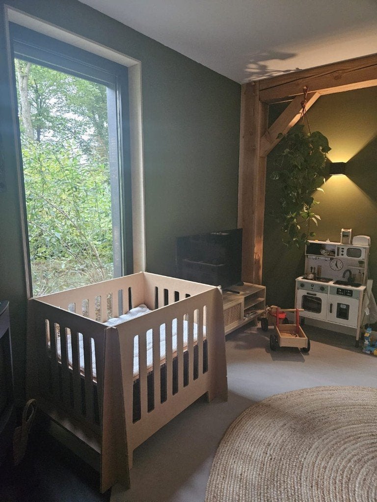 Coole kartonnen babybox van HAP, Ophalen, Gebruikt, Rechthoekig, Boxkleed