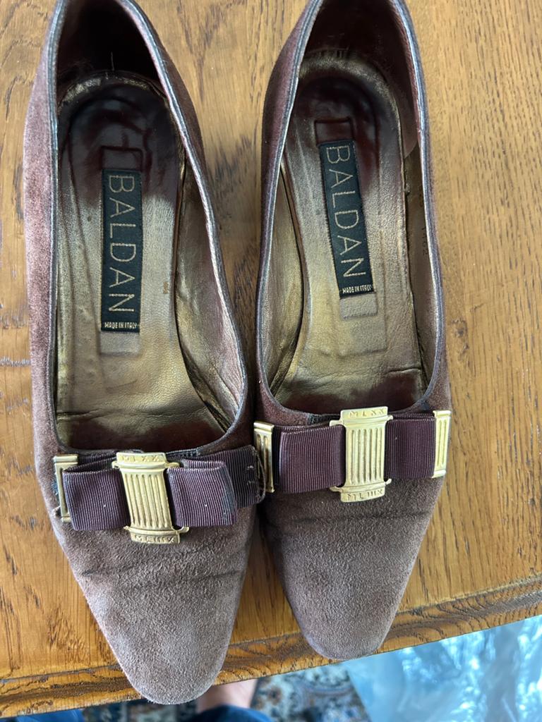 Bruine dames pumps maat 39, Ophalen of Verzenden, Gedragen, Bruin, Pumps