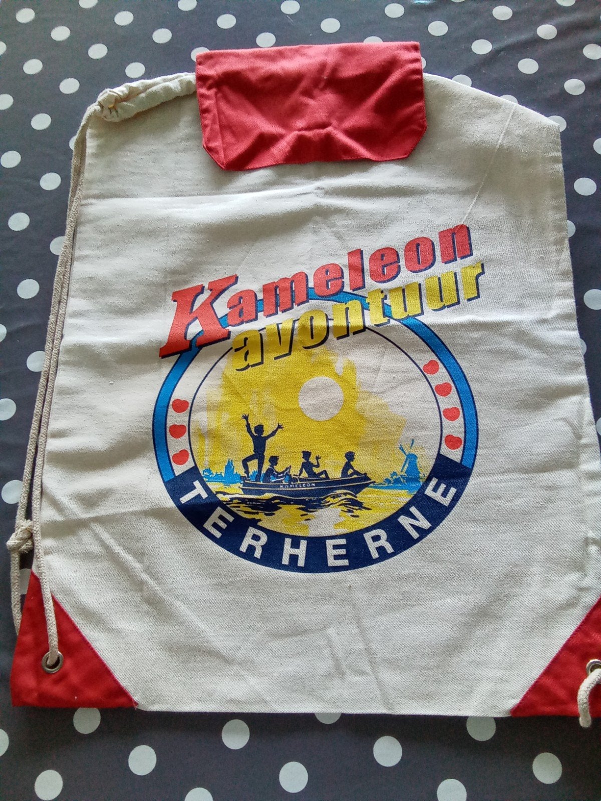 linnen, katoenen rugzak, rugtas. kameleon Terherne., Verzamelen, Ophalen of Verzenden, Nieuw