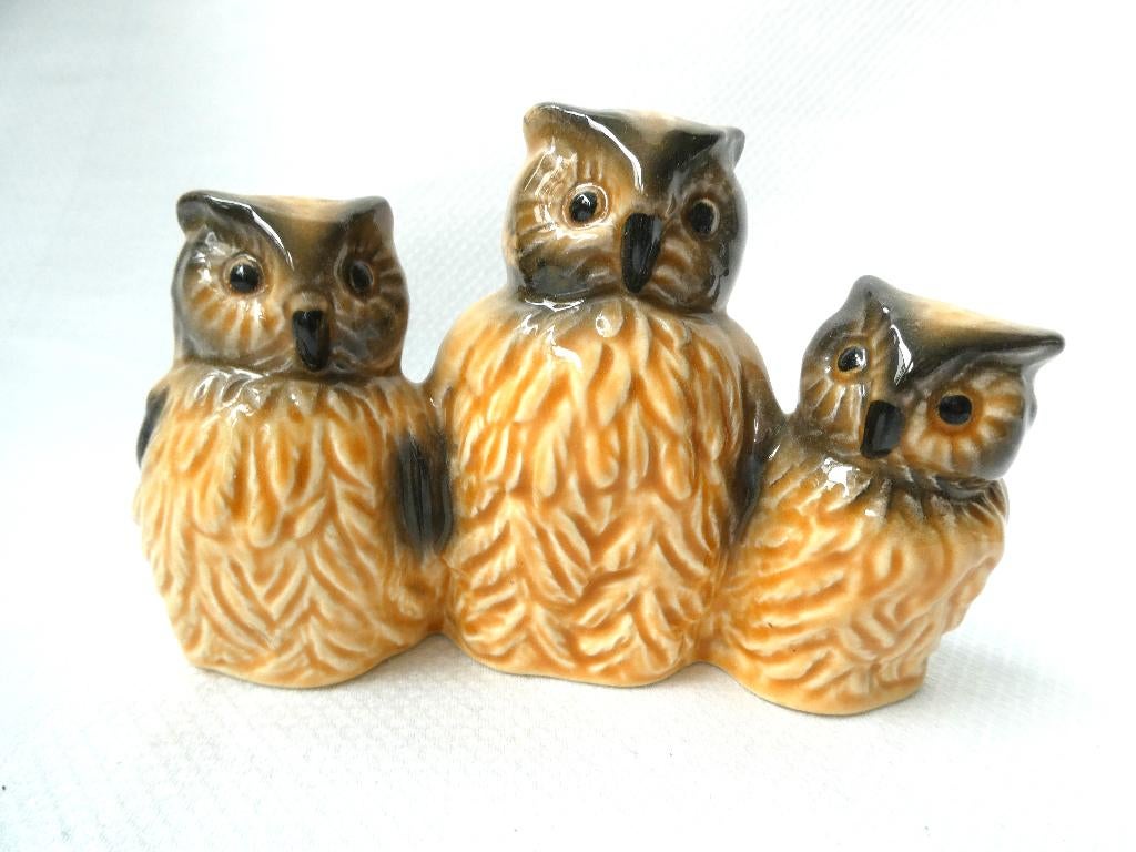 Goebel Porselein 3 Uilen, Verzamelen, Beelden en Beeldjes, Ophalen of Verzenden, Gebruikt, Dier