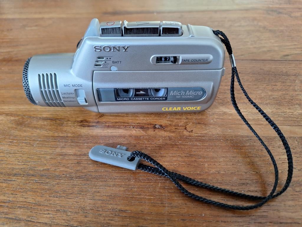 Sony micro cassette-corder M-100Mc, Ophalen of Verzenden, Sony