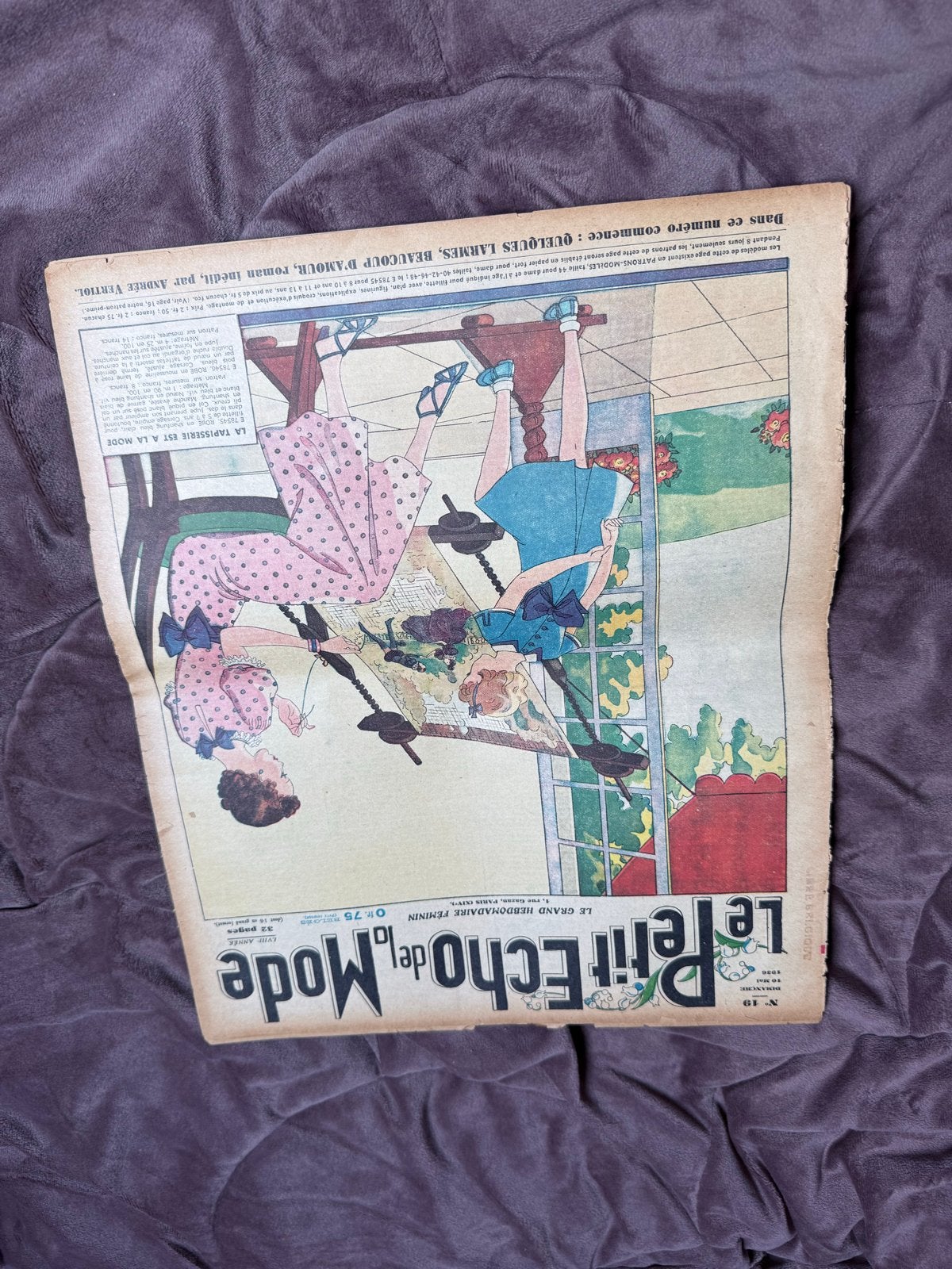 Le Petit Echo de la Mode - Vintage Frans Tijdschrift, Ophalen of Verzenden, Gelezen, Damesbladen