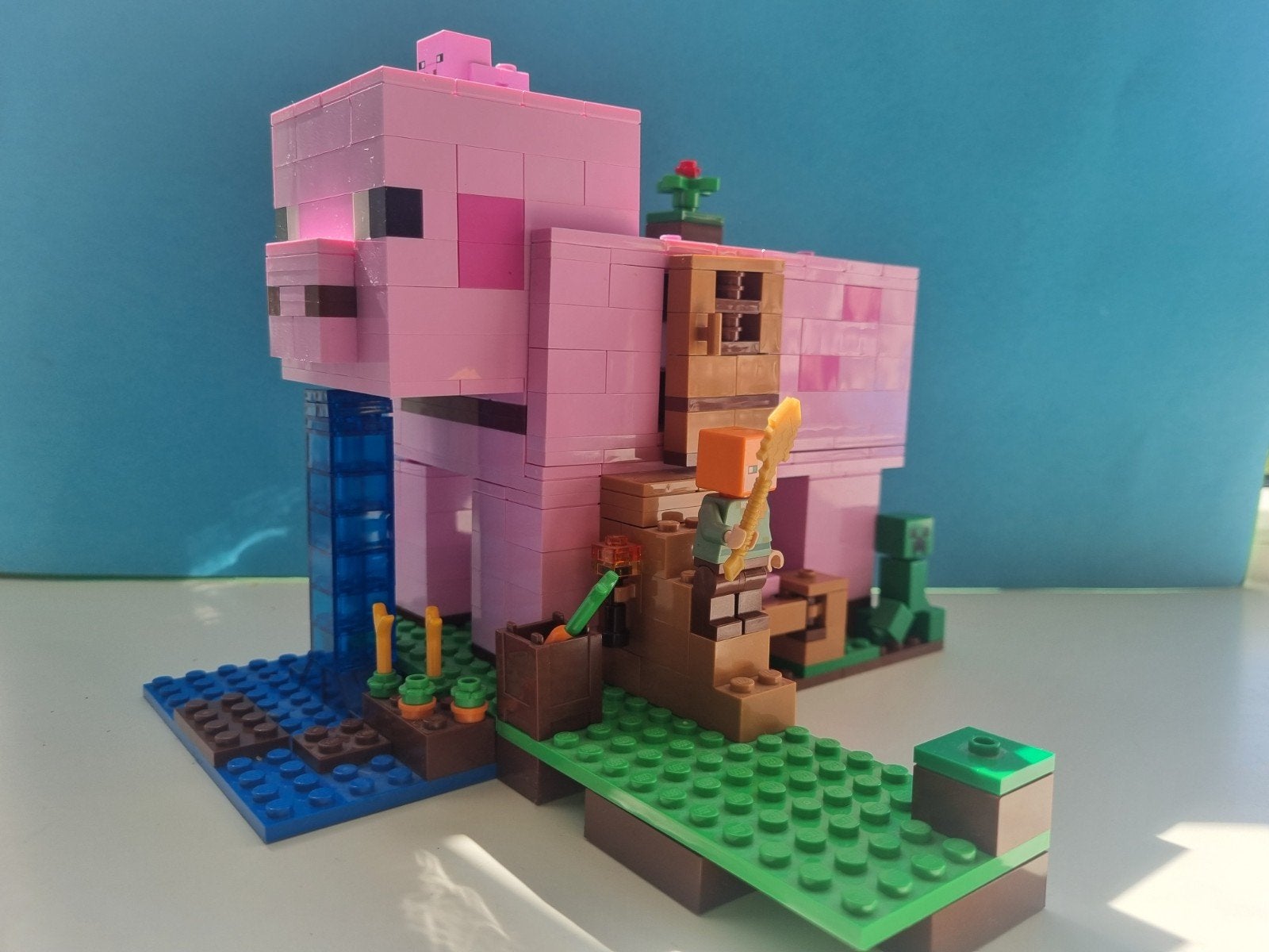 LEGO Minecraft 21170 Het Varkenshuis, Compleet, Gebruikt, Minecraft, Lego