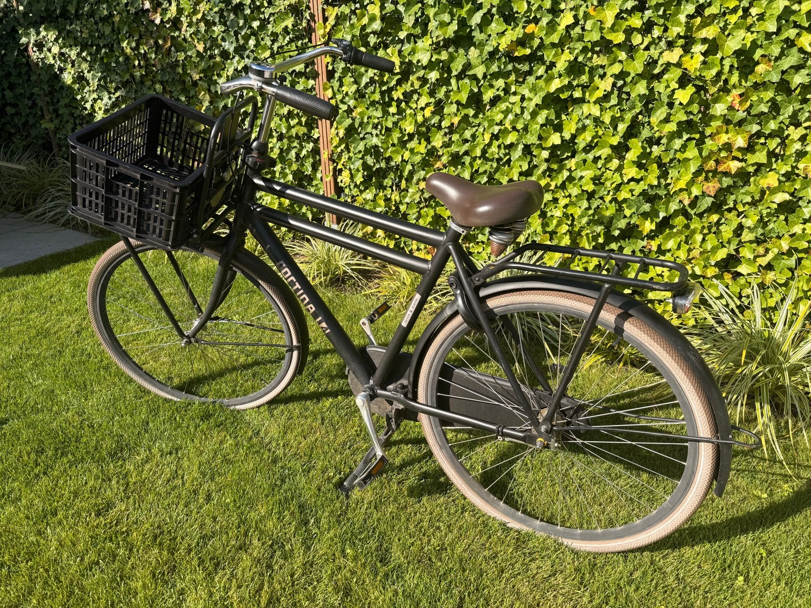 Cortina U4 Transportfiets heren 28 inch, Fietsen en Brommers, Terugtraprem, Gebruikt, Versnellingen, 53 tot 57 cm