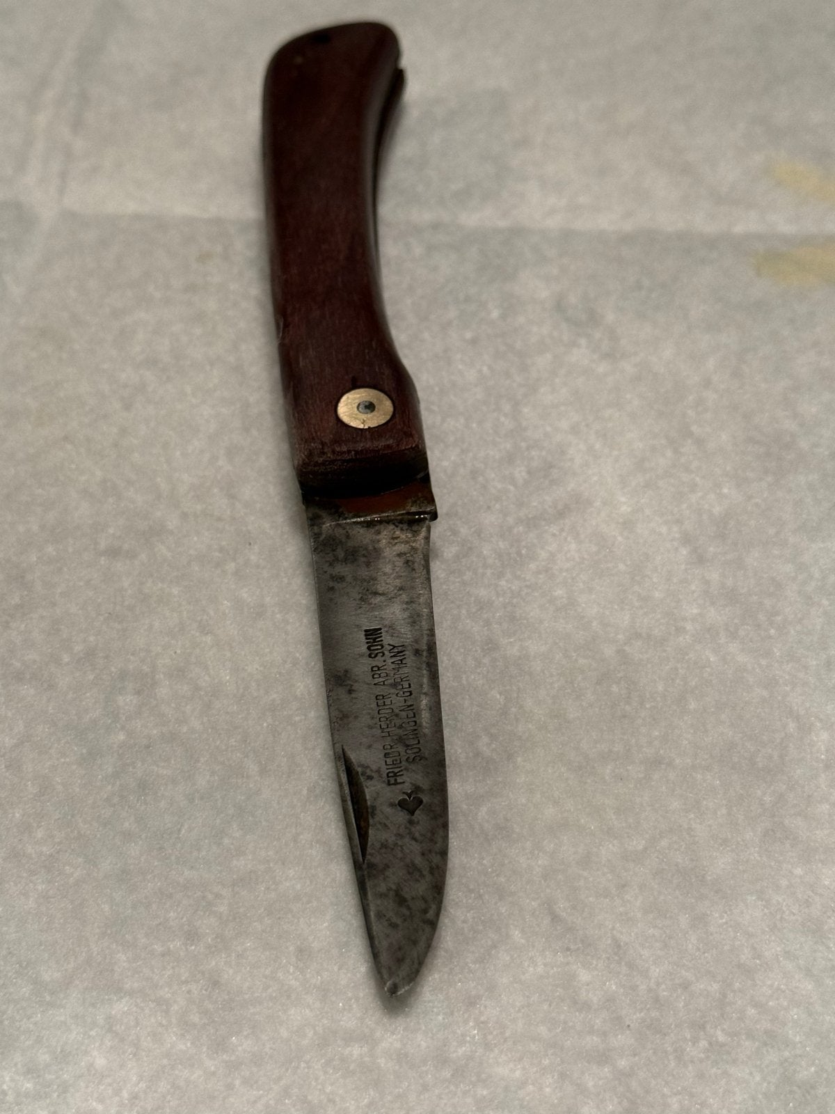 Vintage Friedr. Herder Abr. Sohn zakmes Solingen, Ophalen of Verzenden