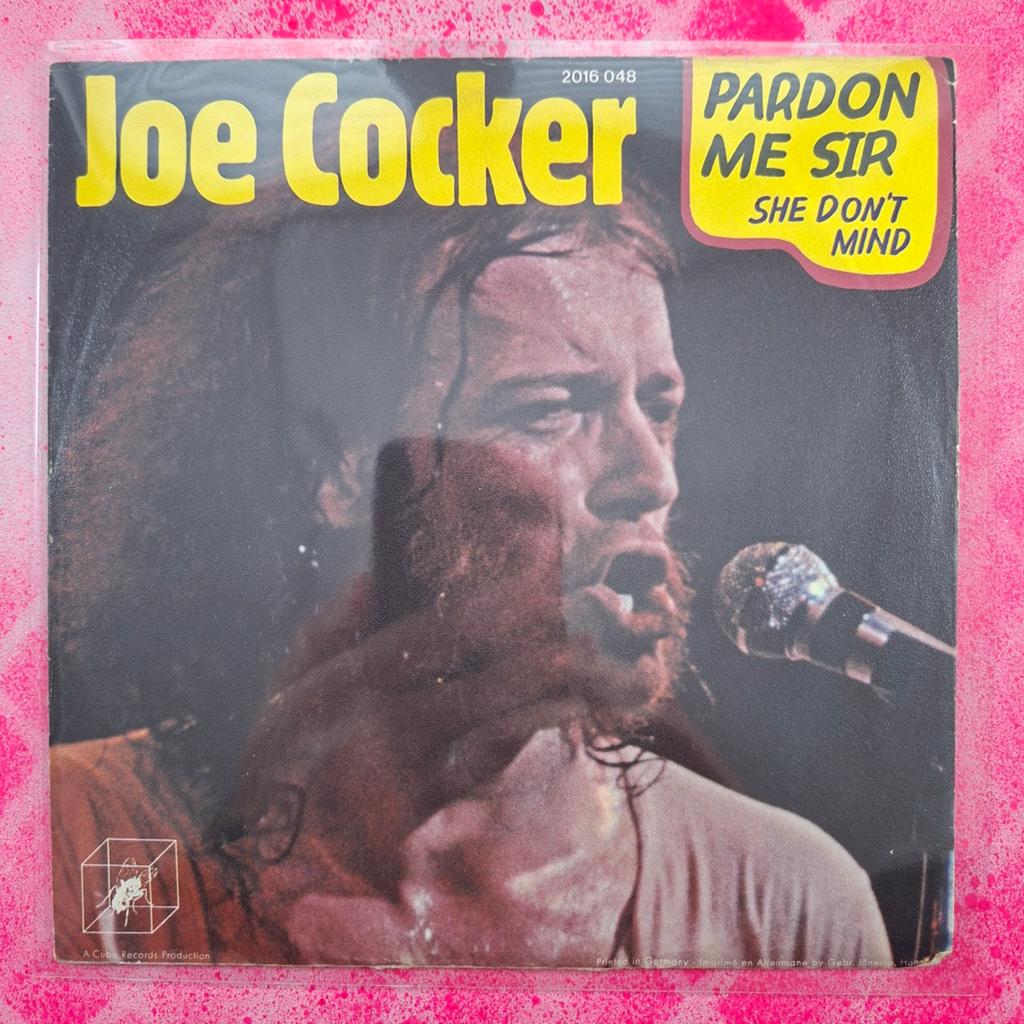 Joe Cocker Pardon me Sir single.                     Star45, Inclusief binnenhoes, Ophalen of Verzenden, Gebruikt, Pop