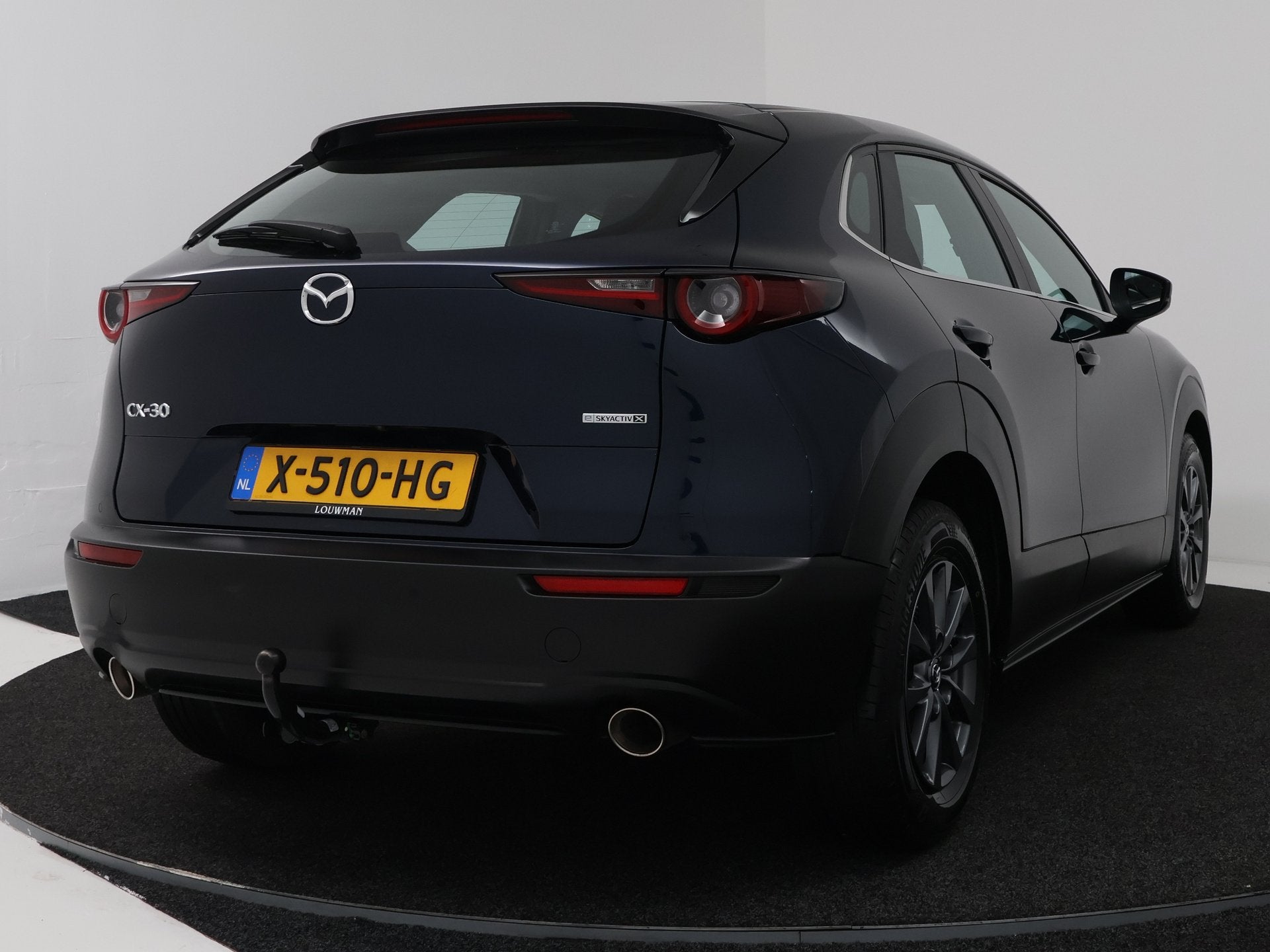 Mazda CX-30 2.0 e-SkyActiv-X M Hybrid Prime-line | Trekhaak, Auto's, Voorwielaandrijving, Stof, Gebruikt, Blauw