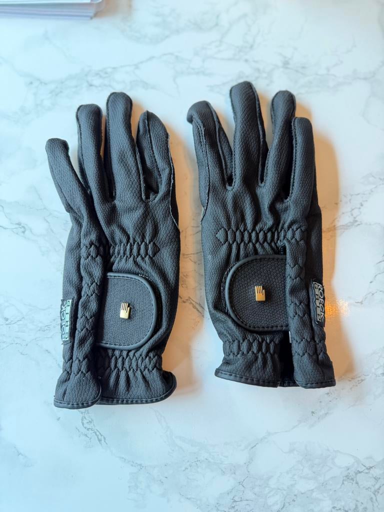 Nieuwe zwarte roeckl handschoenen 7, Dieren en Toebehoren, Paardrijkleding, Ophalen of Verzenden, Dames