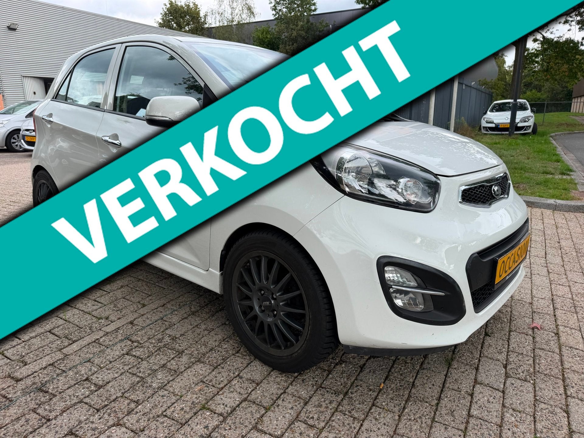 Kia Picanto 1.2 CVVT Executive Line 5 deurs, clima/airco, el, Auto's, Gebruikt, 4 cilinders, Start-stop-systeem, Wit