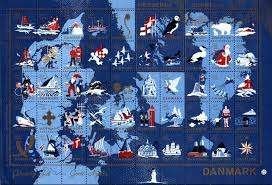 DENEMARKEN (Faroer/Groenland) 1959 vel 50 Deense Kerst Zegel, Postzegels en Munten, Verzenden, Denemarken, Postfris