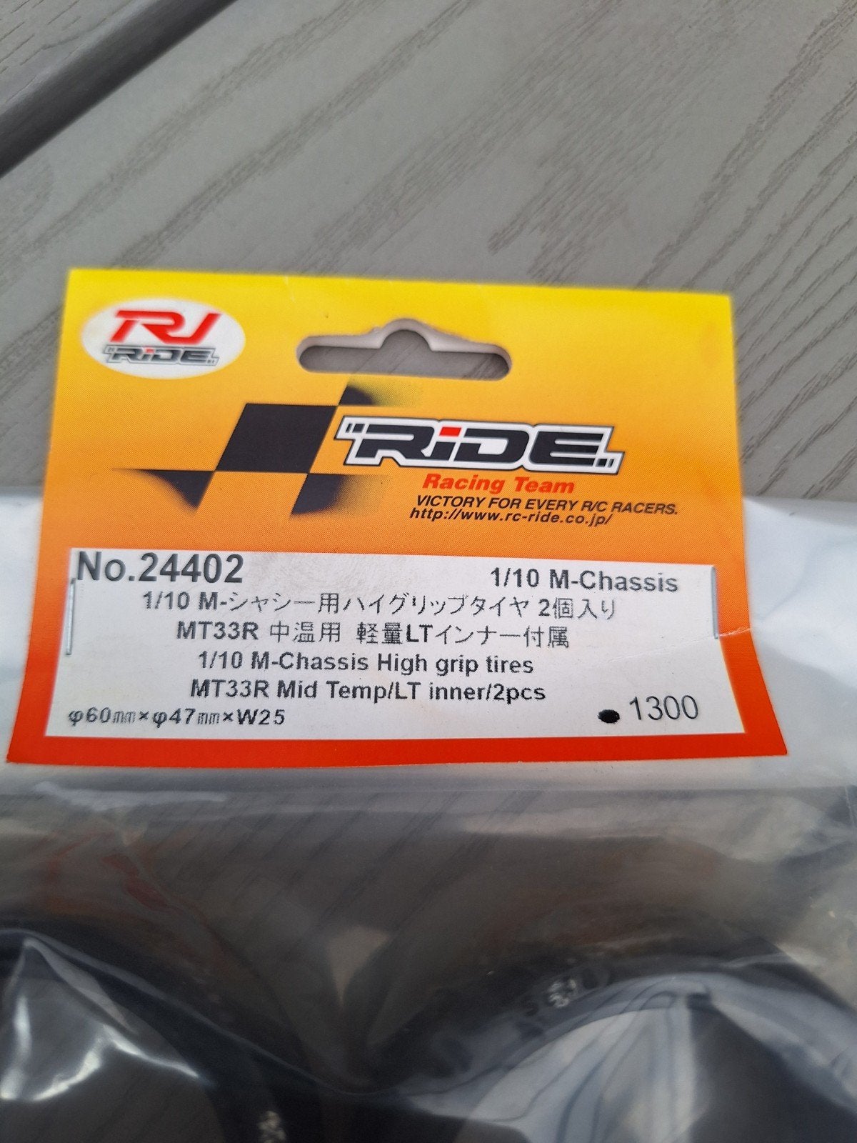 Ride NO 24402 slicks | nieuw in verpakking | M-chassis, Ophalen of Verzenden, Nieuw, Overige schalen, Onderdeel