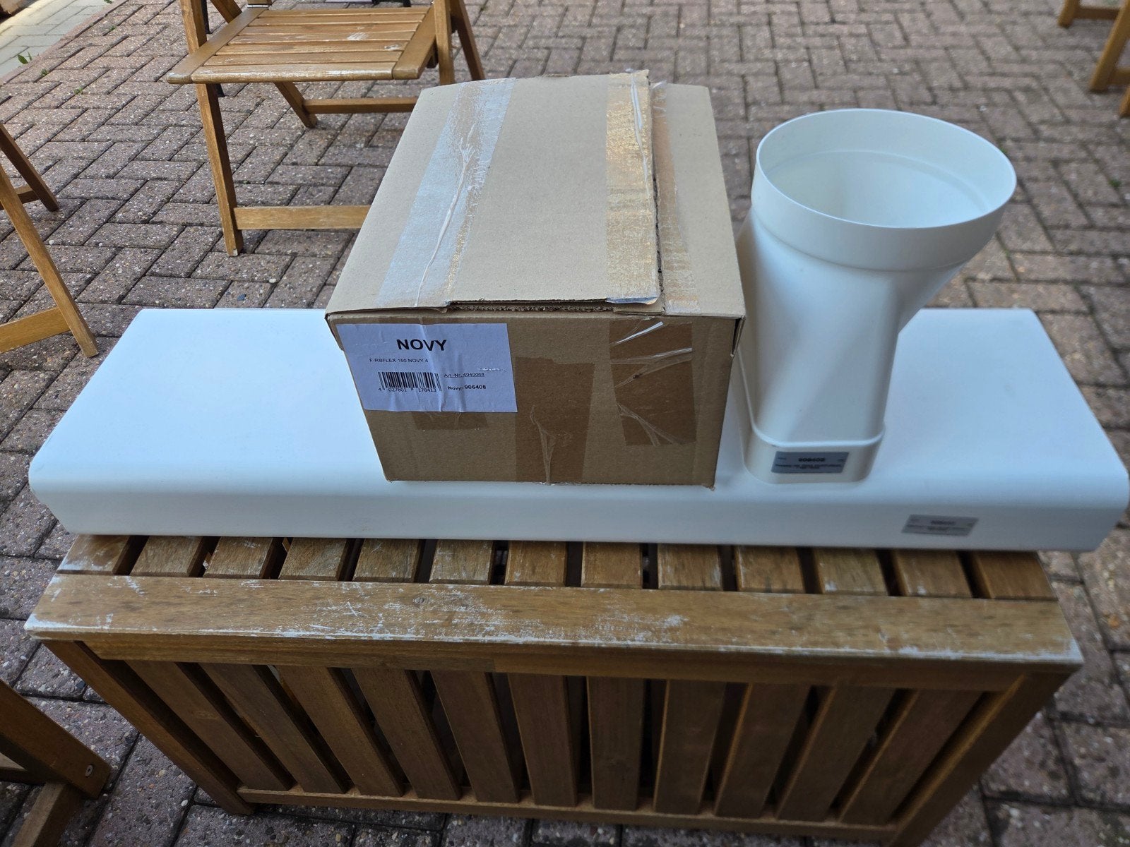 Novy afzuigkap onderdelen; kanaal, overgangstuk 150 mm, flex, Ophalen of Verzenden, Nieuw, Afzuiger