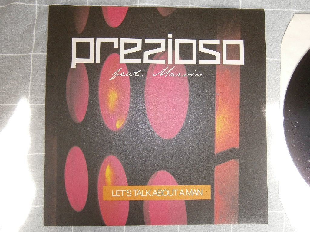 Prezioso feat. Marvin – Let's Talk About A Man. 2001. Italo, Ophalen, Inclusief binnenhoes, Zo goed als nieuw, 12 inch