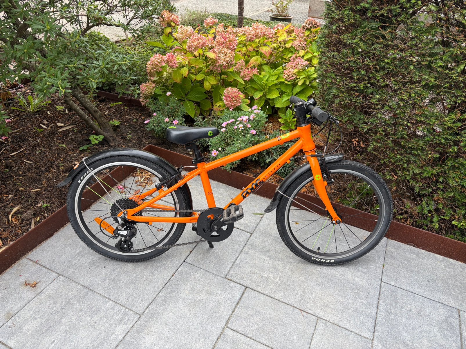 Frog 53 (20 inch) Kinderfiets MTB | Oranje, Ophalen, Velgrem, Versnellingen, Zo goed als nieuw