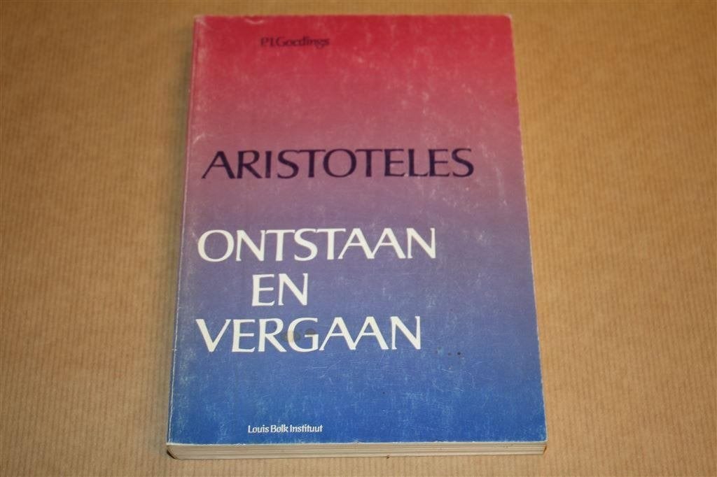 Aristoteles - Ontstaan en vergaan, Ophalen of Verzenden, Gelezen, Overige onderwerpen, Achtergrond en Informatie