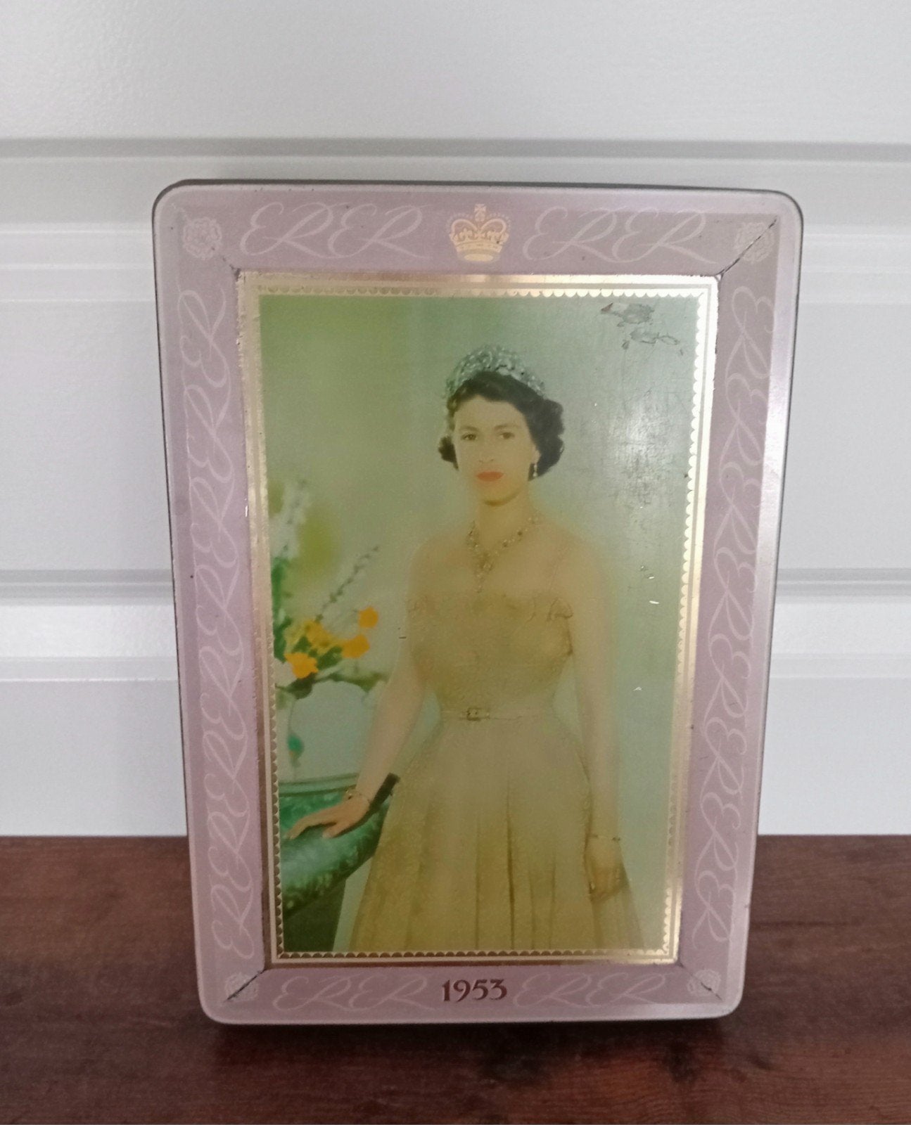 Vintage blik Queen Elizabeth Edward Sharp & Sons, Verzamelen, Blikken, Ophalen of Verzenden, Gebruikt, Overige