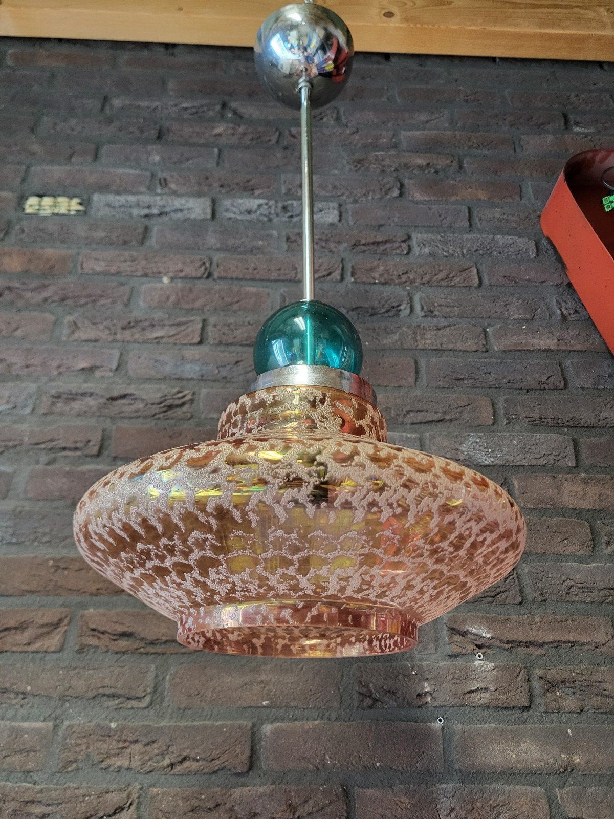 Murano hanglamp aangeboden., Zo goed als nieuw, Glas, Onbekend, Murano