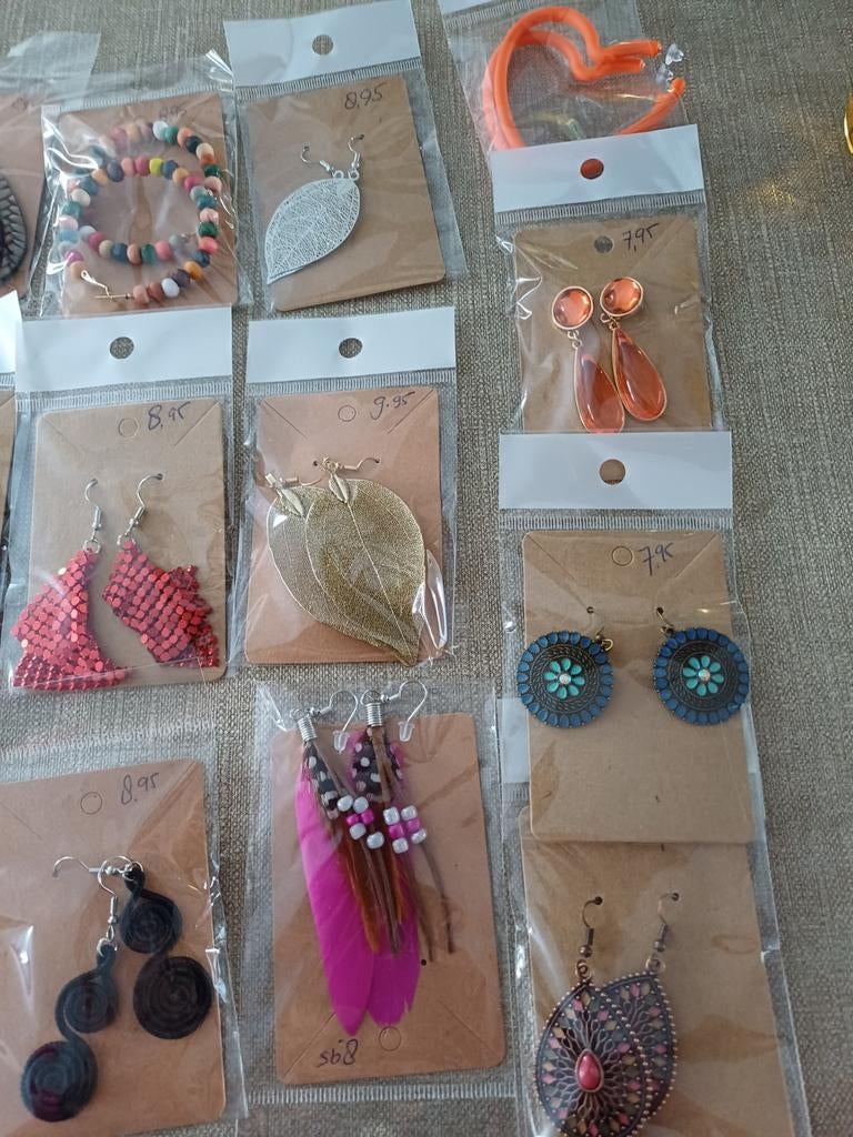 Oorbellen, epoxy, wijnglasringen, Ophalen of Verzenden, Nieuw