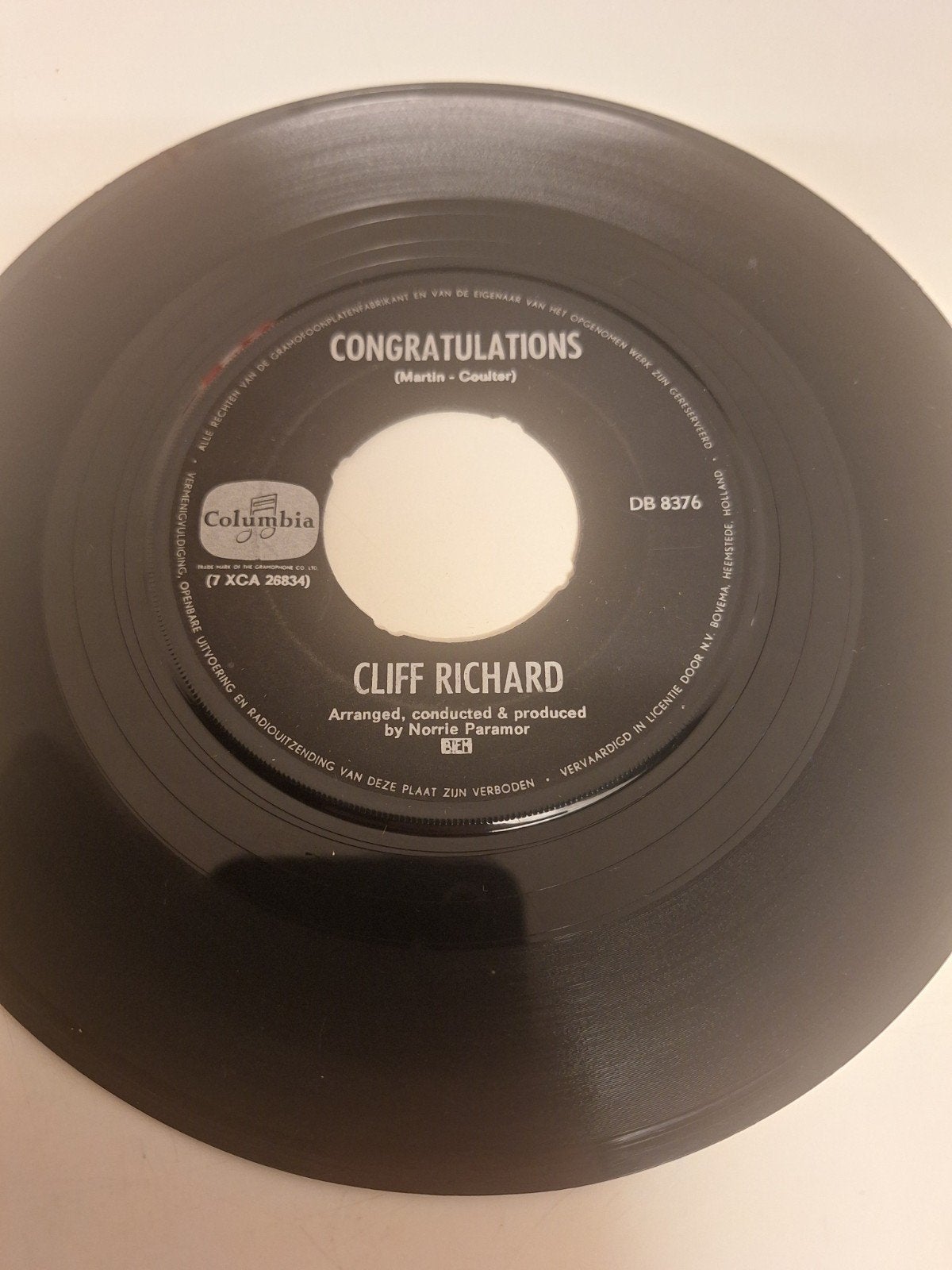 Cliff Richard - Congrstulations, 1968., Ophalen of Verzenden, 7 inch, Pop