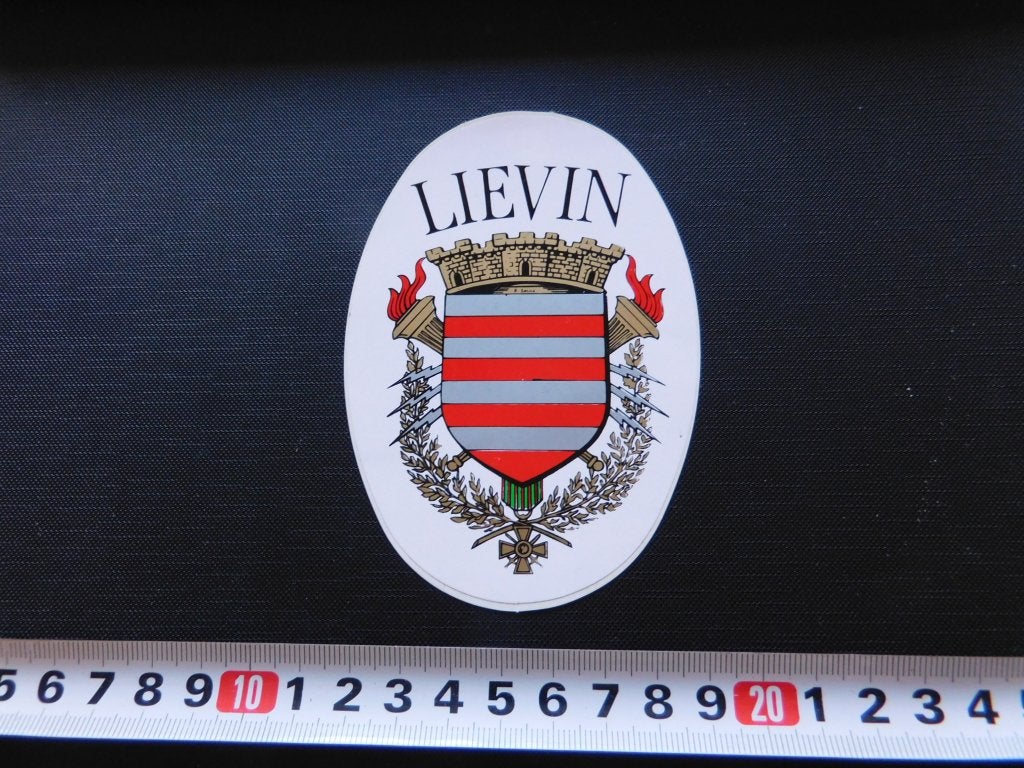 sticker Frankrijk LIEVIN  gemeente wapen, Verzamelen, Stickers, Ophalen, Zo goed als nieuw