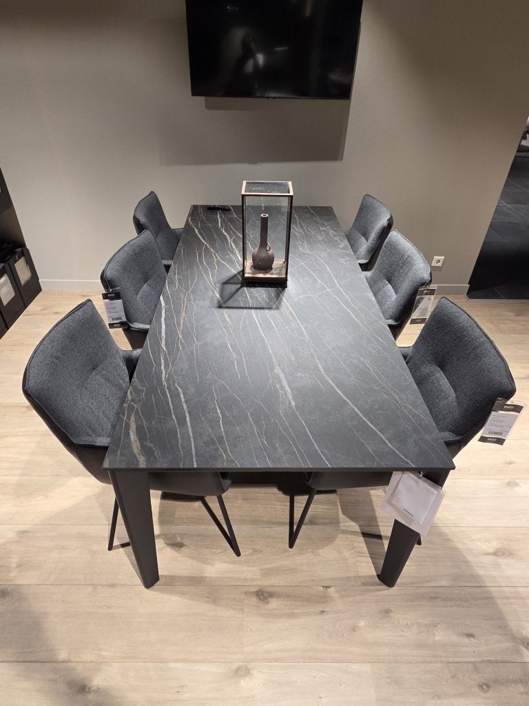 Montel eetkamer tafel Nardo, Ophalen, 100 tot 150 cm, Overige materialen, 200 cm of meer