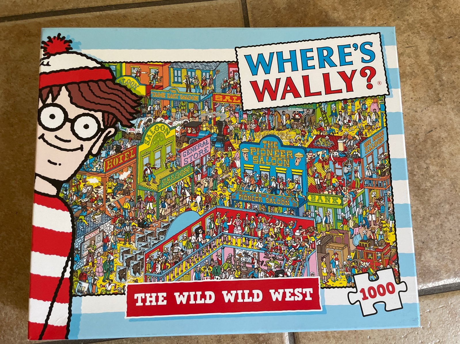Waar is Wally? The Wild Wild West Legpuzzel 1000 stukjes, Ophalen of Verzenden, 500 t/m 1500 stukjes, Zo goed als nieuw, Legpuzzel