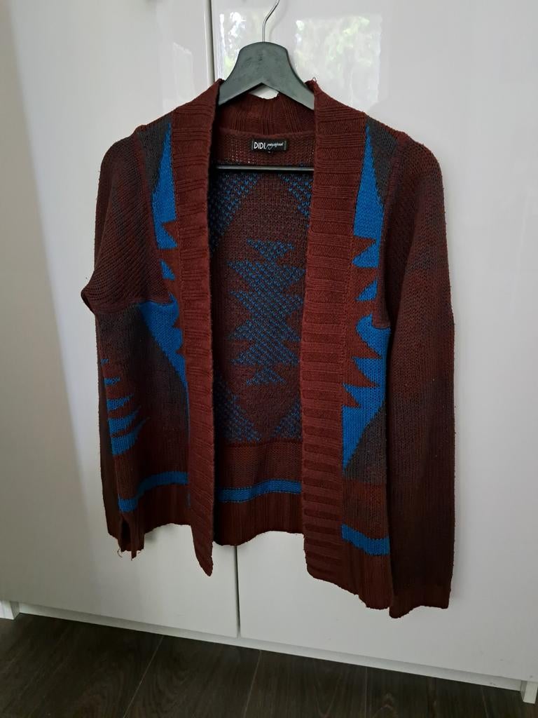 DIDI Vest Blauw Bruin Maat S Zo Goed Als Nieuw, Kleding | Dames, Truien en Vesten, Blauw, DIDI, Ophalen of Verzenden, Zo goed als nieuw