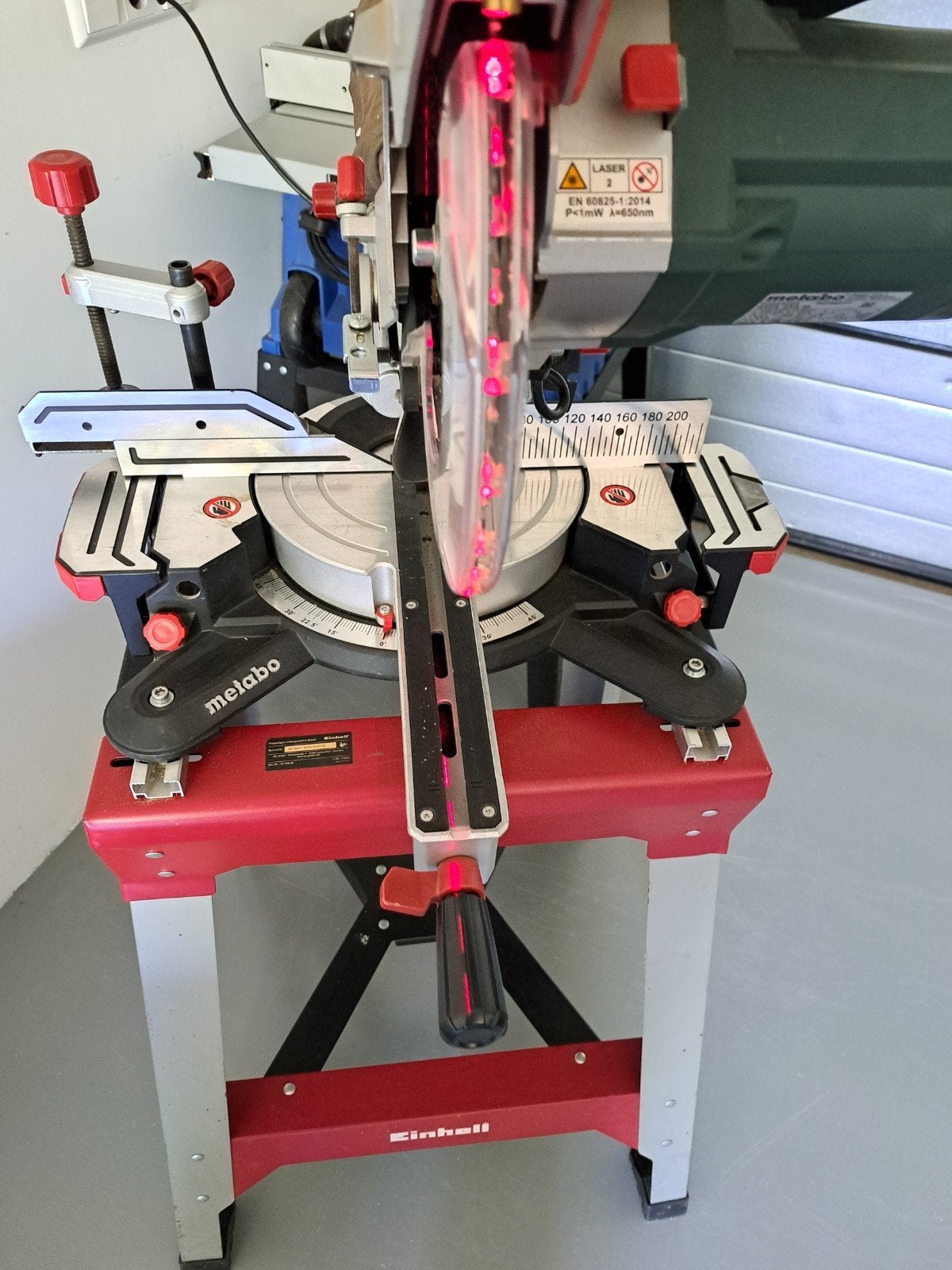 Metabo KGS 254 M (grote) Afkortzaag 254mm  ZONDER ONDERSTELL, Ophalen, 70 mm of meer, Zo goed als nieuw, Afkortzaag
