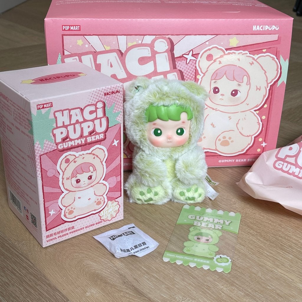 POPMART HACIPUPU Gummy Bear Series Green Apple - Groen, Ophalen of Verzenden, Zo goed als nieuw