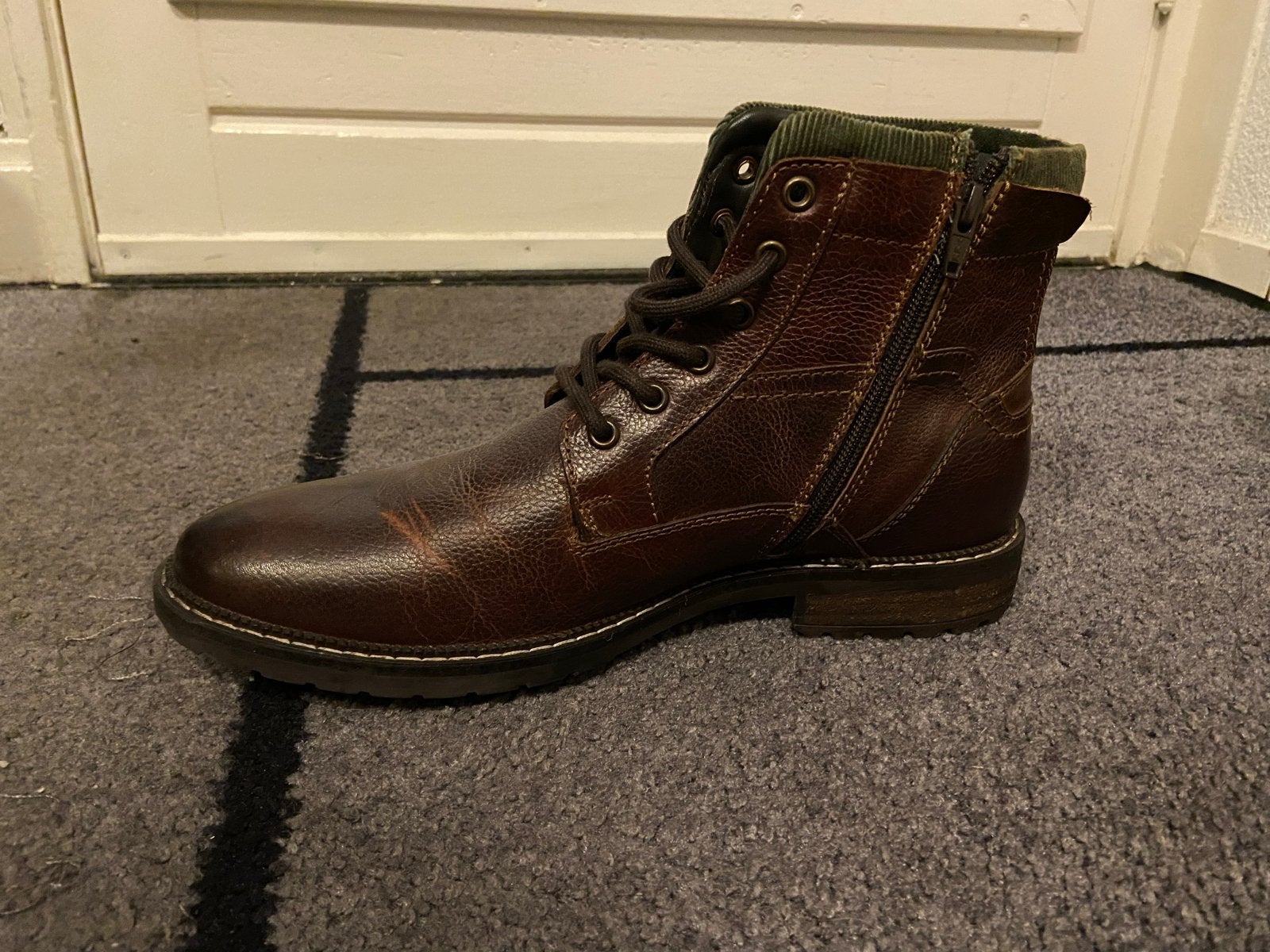 Stijlvolle leren boots voor heren - Bruin en Zwart, Ophalen, Nieuw, Bruin, Boots