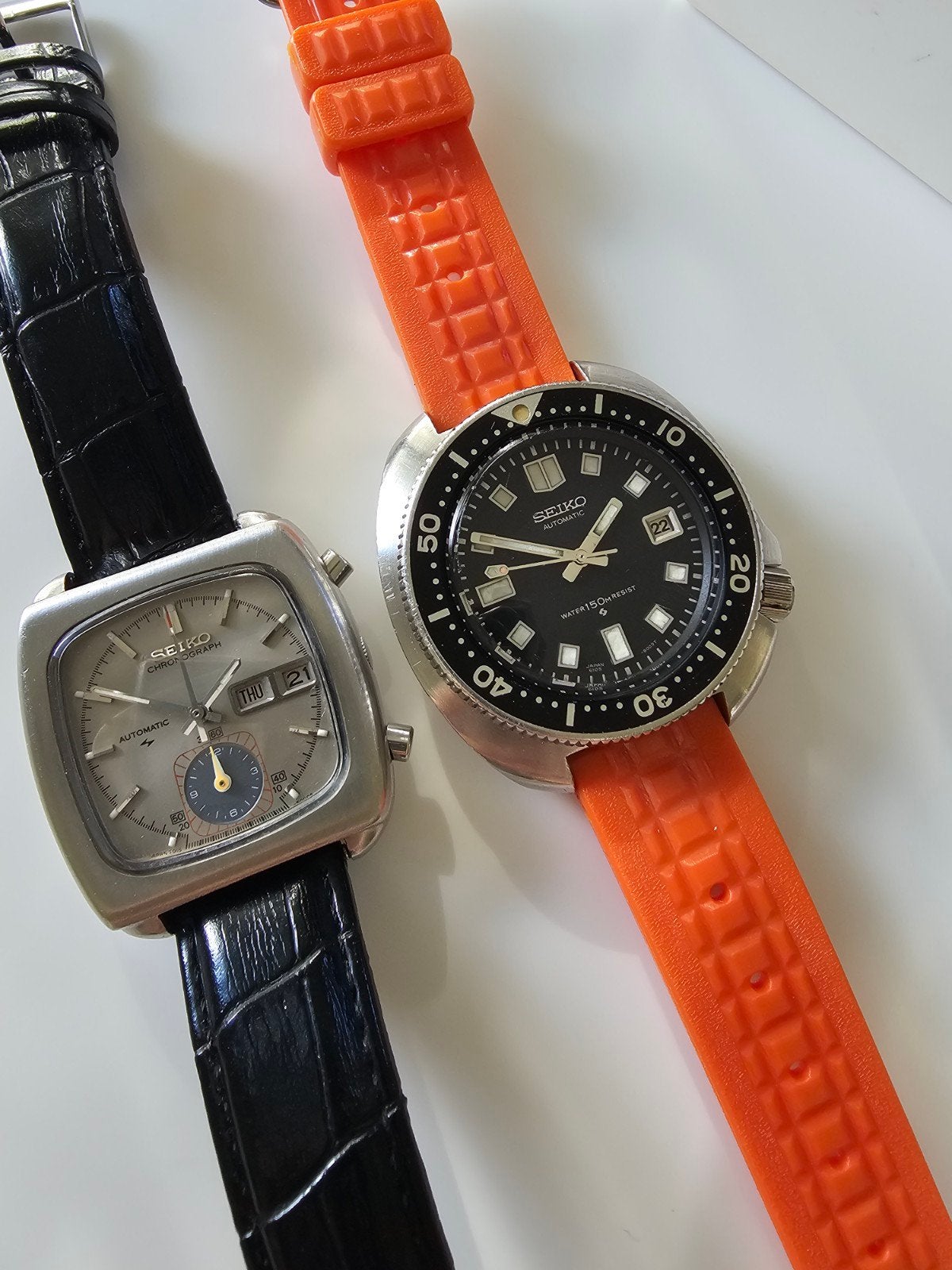 vintage seiko horloges, Ophalen of Verzenden, Staal, Seiko