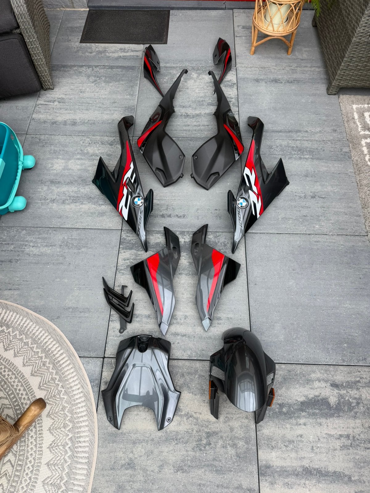 BMW S1000RR 2019+ mineral grey volledige kappenset orgineel, Ophalen of Verzenden
