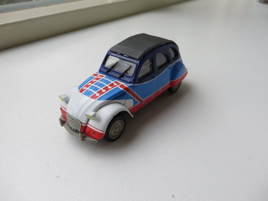 Norev Citroen 2CV 6 BASKET, Ophalen of Verzenden, Zo goed als nieuw, Auto, Norev