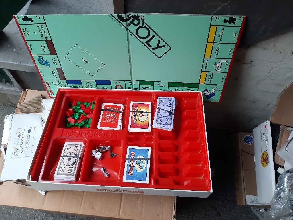 Monopoly Bordspel 3 soorten, ook Vintage, Ophalen, Parker, Gebruikt, Een of twee spelers