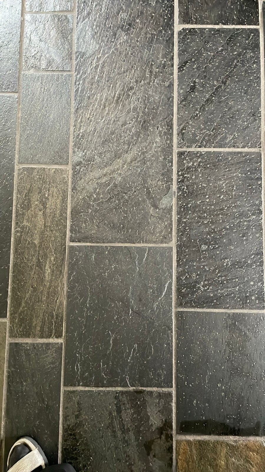 Natuurstenen - Noorse Lei tegels, Doe-het-zelf en Verbouw, Tegels, Ophalen, Gebruikt, 5 tot 10 m², 20 tot 40 cm