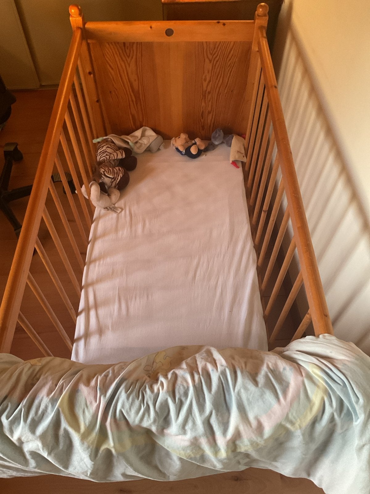 Houten Ledikant met Matras, Ophalen, Gebruikt, Ledikant