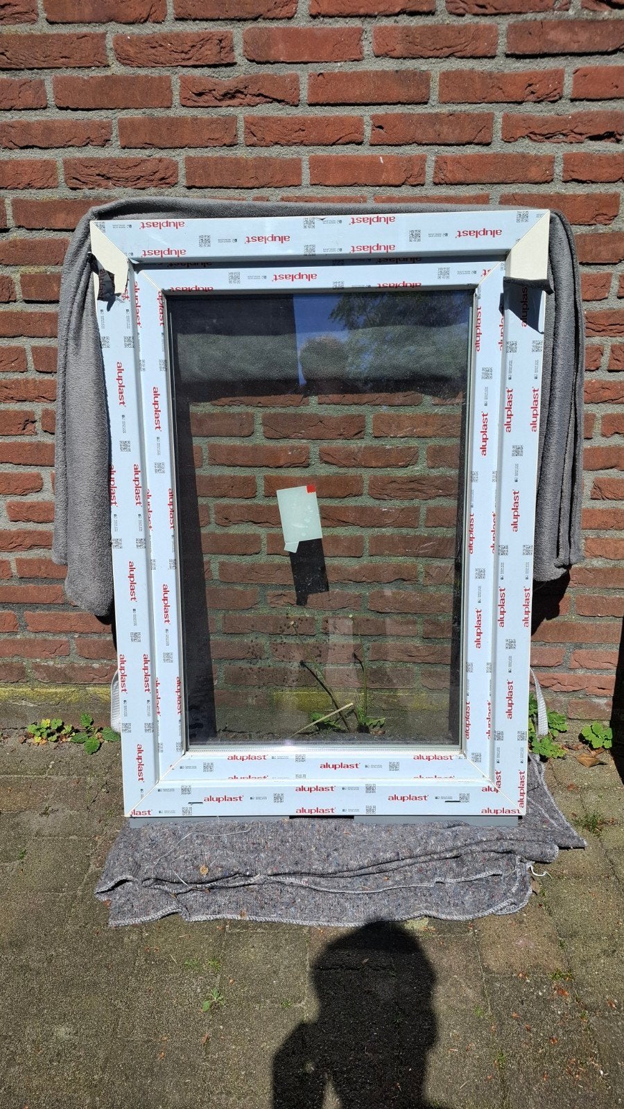Nieuw Aluplast Gevelraam met Dubbelglas, Doe-het-zelf en Verbouw, Glas en Ramen, Ophalen, Gevelraam of Ruit, Minder dan 80 cm