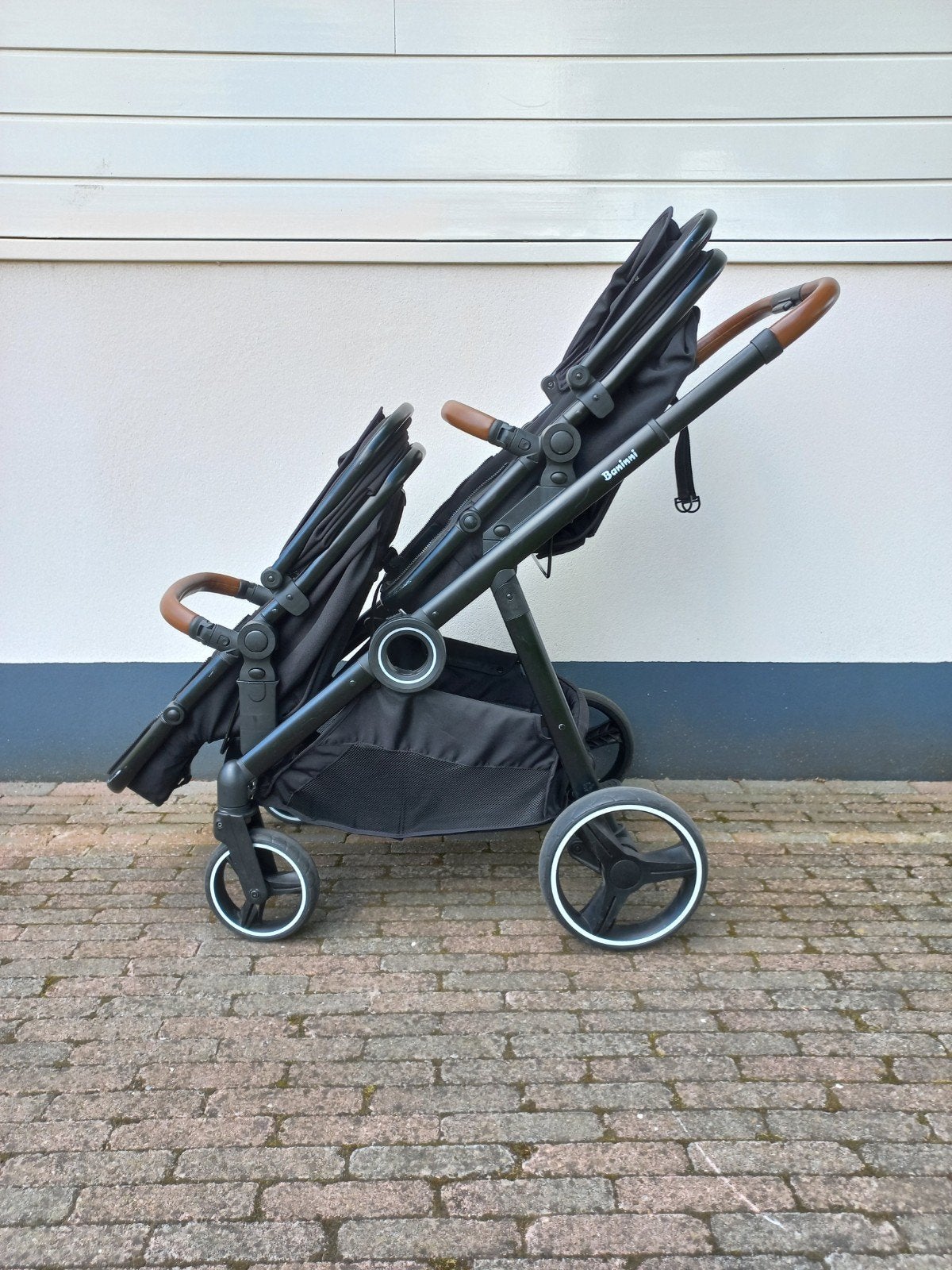 Baninni Luiz Duo Kinderwagen, Gebruikt, Combiwagen, Verstelbare duwstang, Ophalen