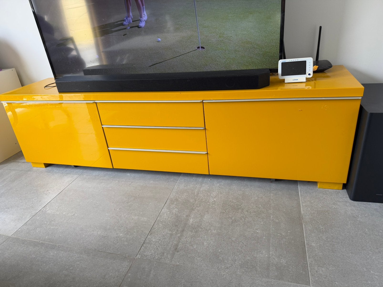 Ikea tv meubel kast, Ophalen, Overige materialen, Gebruikt, 150 tot 200 cm